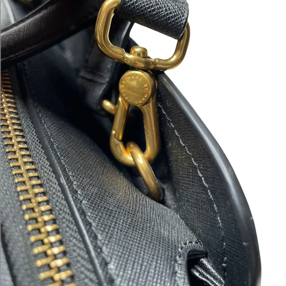 Marc by Marc Jacobs | Luna Saffiano Alaina Satchel Bag in Black
